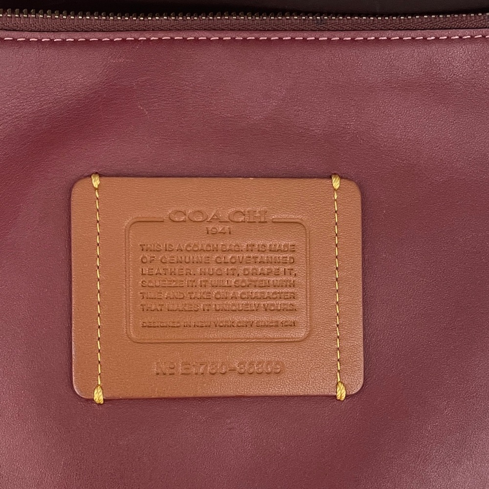 Coach 1941 Rogue Link Tote Melon Brown w/ Pouch - Picture 10 of 14